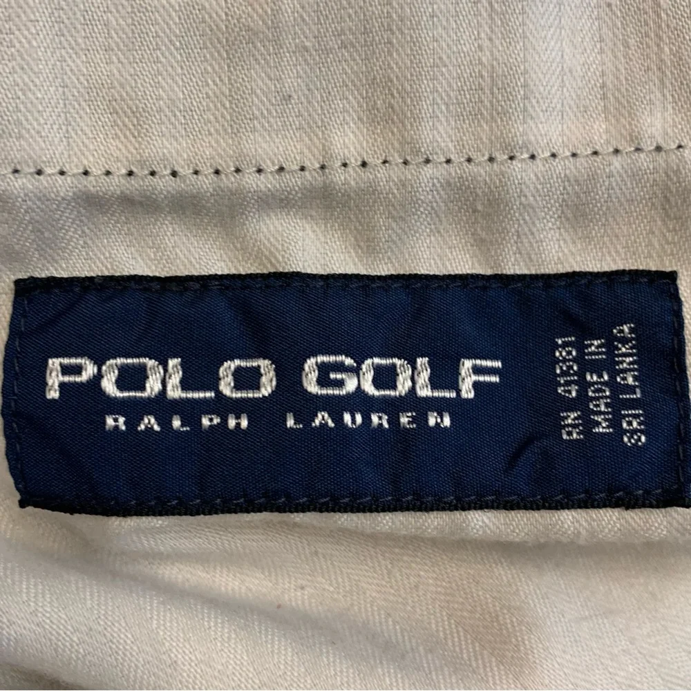POLO Golf Men’s Navy Striped Shorts - Picture 3 of 4